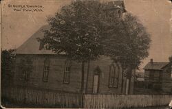 Disciple Church, Paw Paw, WV - 1911 Postcard