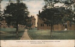 Cushing Hall and Memorial Hall, Hampden-Sydney College Postcard