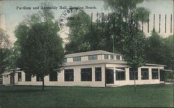 Pavilion and Assembly Hall, Ruggles Beach, Huron, Ohio Postcard