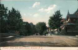 Prospect Street from Well's Casino, Brewster, NY Postcard