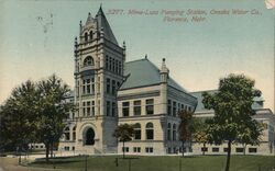 Minne-Lusa Pumping Station, Omaha Water Co., Florence, Nebr. Nebraska Postcard Postcard Postcard