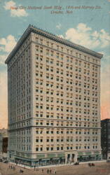 New City National Bank Bldg., 16th and Harney Sts., Omaha, Neb. Nebraska Postcard Postcard Postcard