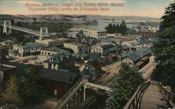 Oregon City, Oregon - Business Section Looking North Postcard Postcard Postcard