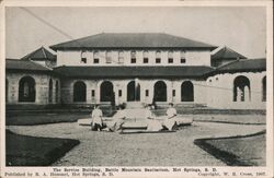 Service Building, Battle Mountain Sanitarium, Hot Springs, SD South Dakota Postcard Postcard Postcard