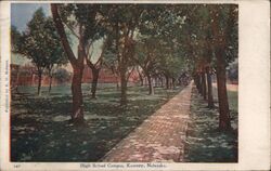 High School Campus, Kearney, Nebraska Postcard