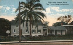 Cooke Mission House, First Frame House in Honolulu, Hawaii Postcard Postcard Postcard