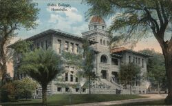 Oahu College, Honolulu, Hawaii Postcard Postcard Postcard