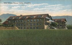 Mills School, Manoa Valley, Honolulu, Hawaii Postcard Postcard Postcard