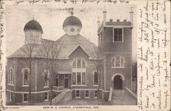 New Methodist Episcopal Church, Cherryvale, Kansas Postcard