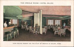 Creole Room, Hotel Biloxi, Biloxi, Mississippi Postcard Postcard Postcard