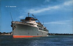 S.S. Aquarama Luxury Liner, Detroit, Michigan Boats, Ships Lucy Gridley Postcard Postcard Postcard