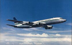 Air New Zealand DC-8 in Flight Aircraft Postcard Postcard Postcard