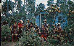 Areyto Ballet Folklorico de Puerto Rico, Plena Dancers Postcard