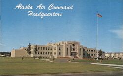 Alaska Air Command Headquarters, Elmendorf AFB, Anchorage Postcard