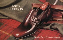 Wright Arch Preserver Shoes Ad, Aged Bourbon Postcard