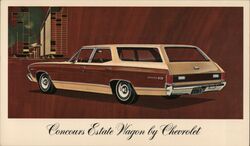 1970 Chevrolet Concours Estate Wagon Postcard