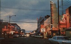 Lacey Street at Sunset, Fairbanks, Alaska Mel Anderson Postcard Postcard Postcard