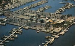 Bahia Mar Yacht Basin, Ft. Lauderdale, Florida - Aerial View Postcard