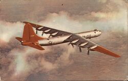 Consolidated Vultee B-36 in Flight Aircraft Still Picture Section Office of Public Information Postcard Postcard Postcard