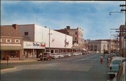 Wall Street, Norwalk, Connecticut - 1958 Postcard Postcard Postcard