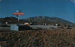 Crested Acres Trailer Park, Ruby Mountains, Wells, Nevada Postcard