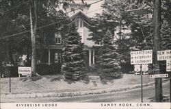 Riverside Lodge, Sandy Hook, Conn. Connecticut Postcard Postcard Postcard