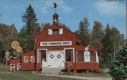 The Farmer's Wife Gift Shop and Luncheonette, Weld, Maine Postcard