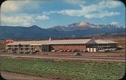 Ramada Inn, Colorado Springs, Colorado, with Pikes Peak Postcard