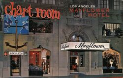 Mayflower Hotel, Los Angeles, CA - Chart Room Cocktails Postcard