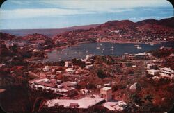 Panoramic View of Acapulco Bay, Mexico Guerrero Postcard Postcard Postcard