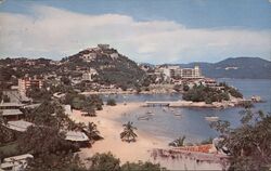 Playas de Caleta y Caletilla, Acapulco, Mexico Guerrero Postcard Postcard Postcard