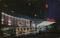 Seville Hotel, Miami Beach, Florida at Night Postcard Postcard Postcard