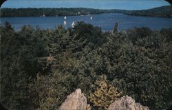 Lake Harmony as viewed from Pulpit Rock, Pennsylvania Postcard