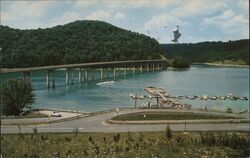 Youghiogheny Reservoir and Bridge, Pennsylvania Somerfield, PA Paul C. Penny Postcard Postcard Postcard