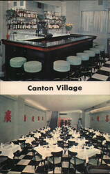 Canton Village Chinese-American Restaurant Postcard