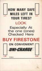 Firestone Uni-Charge Tire Advertisement Postcard Postcard