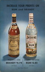 Jacquin's Rum and Brandy Advertisement Philadelphia, PA Advertising Postcard Postcard Postcard