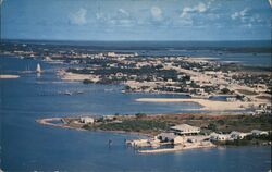 Aerial View of Marathon, Florida, Looking North Postcard