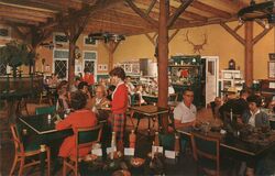 Glen-Isle Dining Room, Glen-Isle on the Platte, Bailey, Colorado Postcard