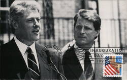 Bill Clinton & Al Gore, 1997 Inauguration Postcard