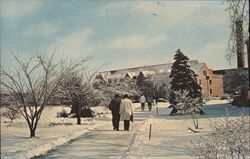 Pacelli Hall, John Carroll University, Winter Scene Postcard