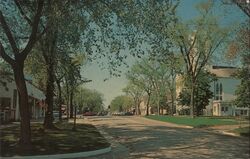 Main Street, Southampton, Long Island, New York Postcard