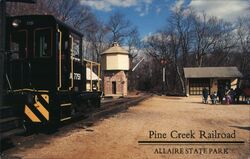 Pine Creek Railroad, Allaire State Park, New Jersey Arlene Spagna Postcard Postcard Postcard