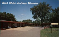 Welch Motel, La Crosse, Wisconsin Postcard Postcard Postcard