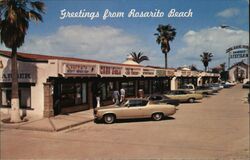 Greetings from Rosarito Beach Shopping Center Postcard