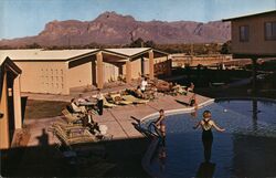 Hotel Superstition Ho Swimming Pool, Apache Junction, Arizona Postcard