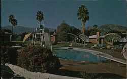 Firecliff Resort Pool, Palm Desert, California Postcard