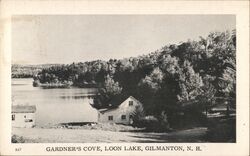 Gardner's Cove, Loon Lake, Gilmanton, NH Postcard