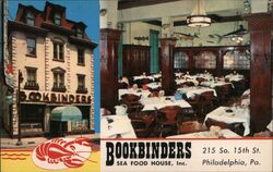 Bookbinder's Seafood House, Philadelphia, PA Pennsylvania Postcard Postcard Postcard