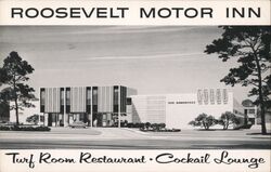 Roosevelt Motor Inn, East Meadow, NY - Rendering Postcard